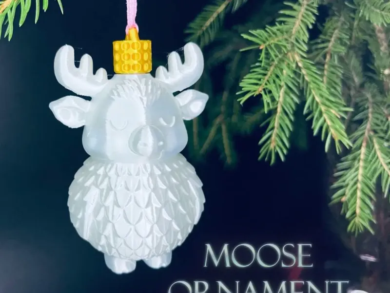 Enfeite de alce para árvore de Natal - coleção 2025