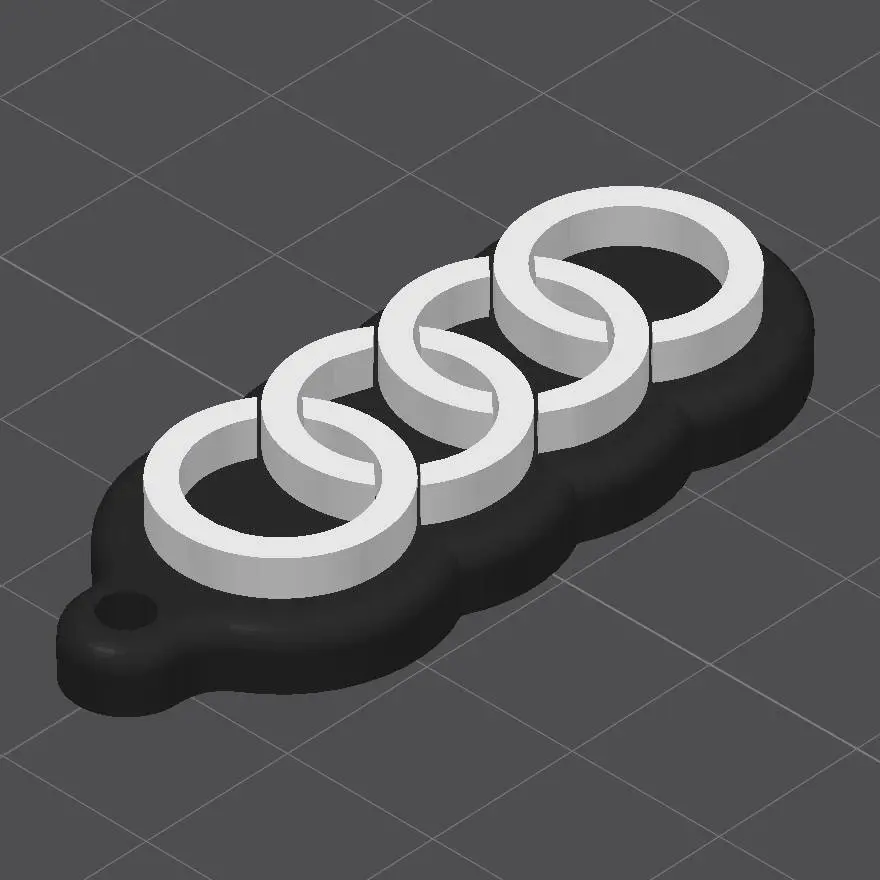 3D Printer Files | 3MF File | Audi Keychain