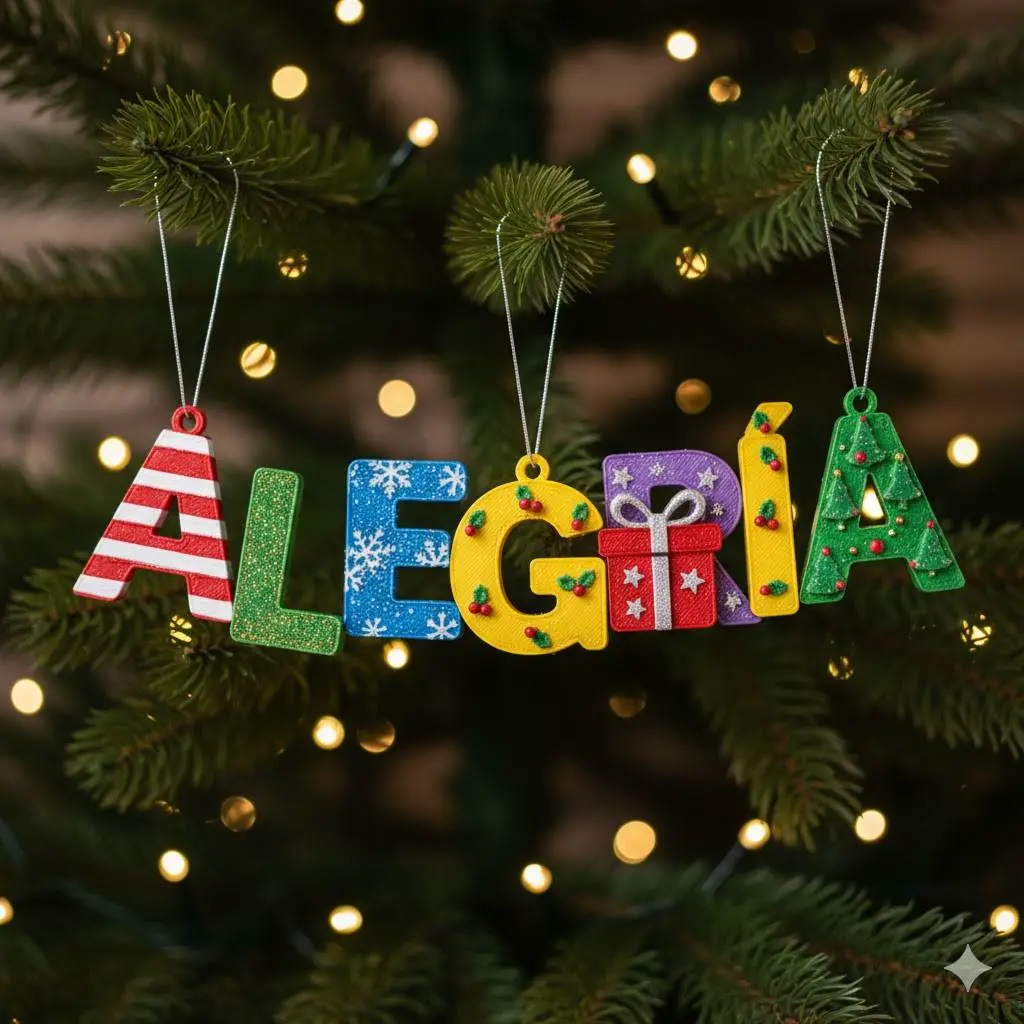 Decoracion letras navidad | Christmas letter decoration