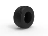 Pulling tractor rear tire 13 Scale 1:25-3