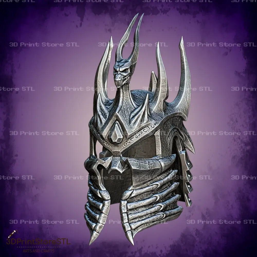 Lich King Helmet Cosplay World Of Warcraft - STL File | 3D models ...