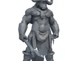 Minotaur Warrior Low Poly - 3D Model-2