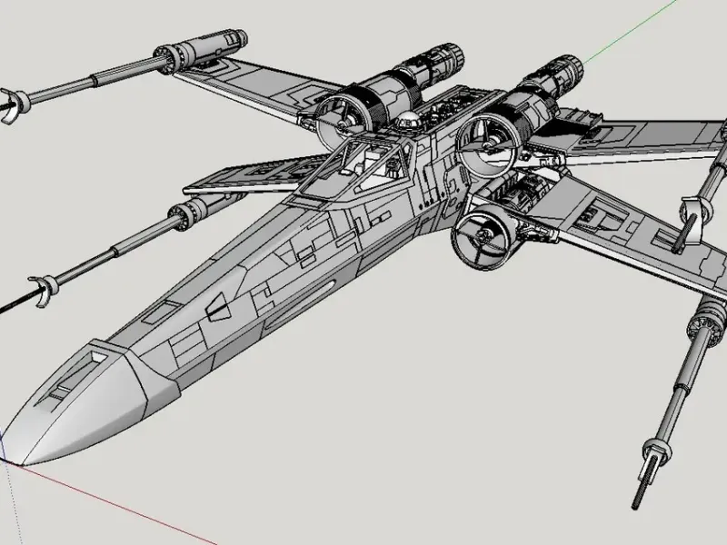X-Wing a escala 1:24