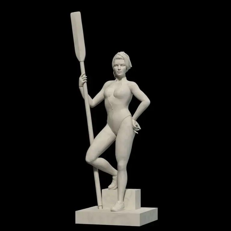 Женщина с веслом (Woman with paddle)