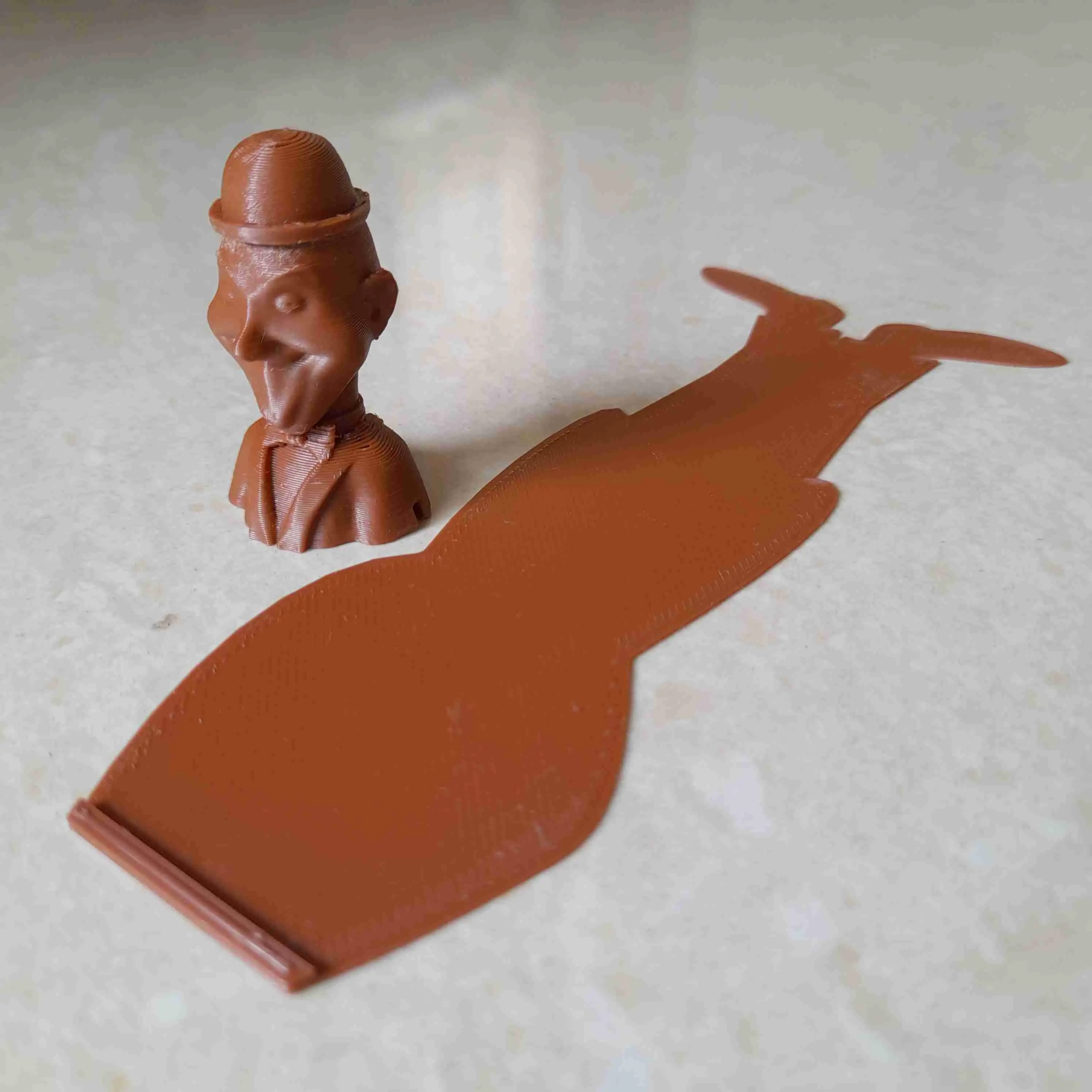Stan Laurel Bookmark, 3D printed