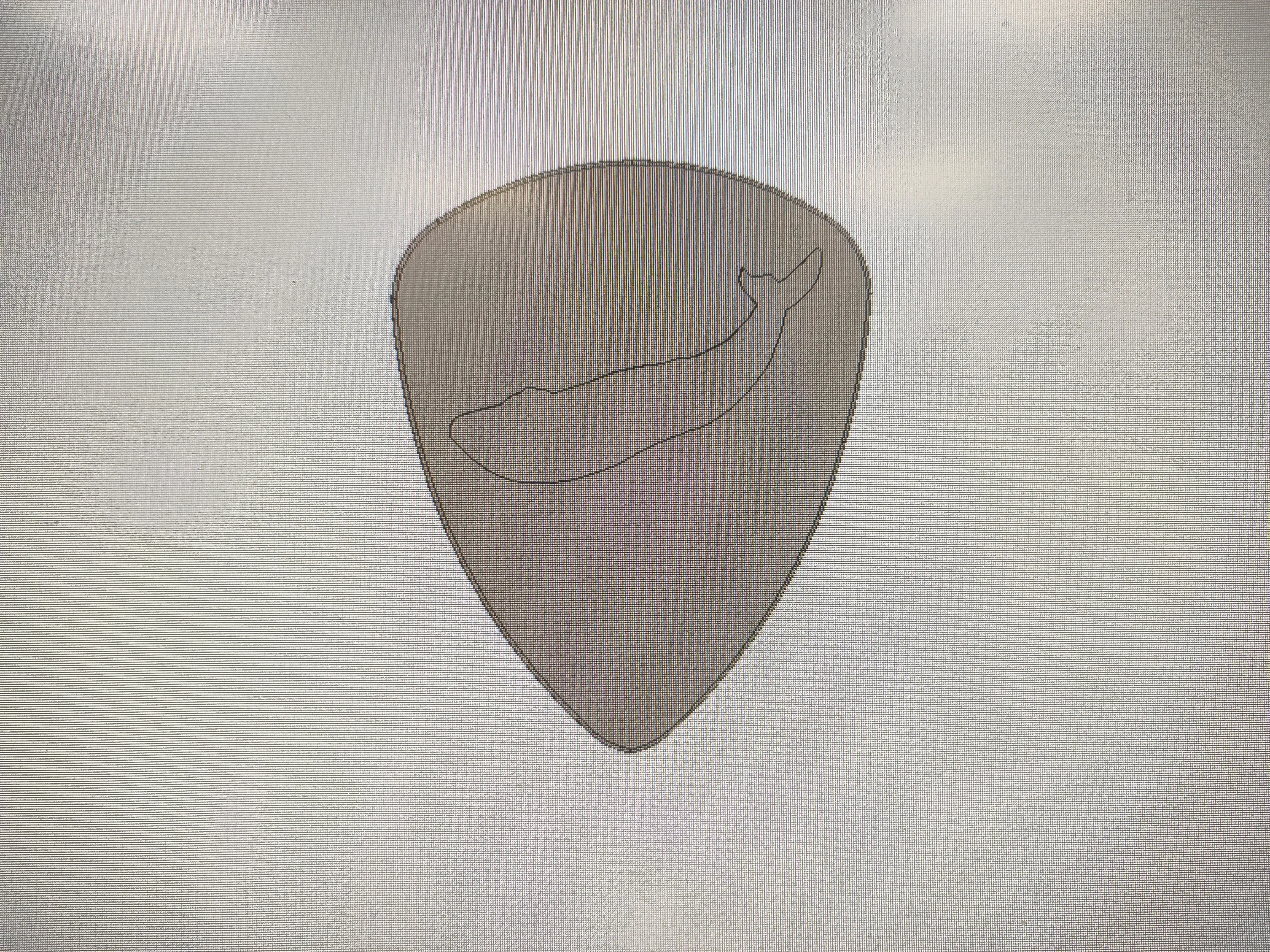 Ukulele pick 0,5-1 mm