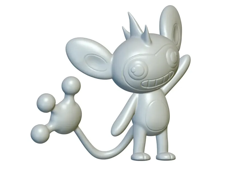Pokemon Aipom #190 - Ready for 3D Printing!