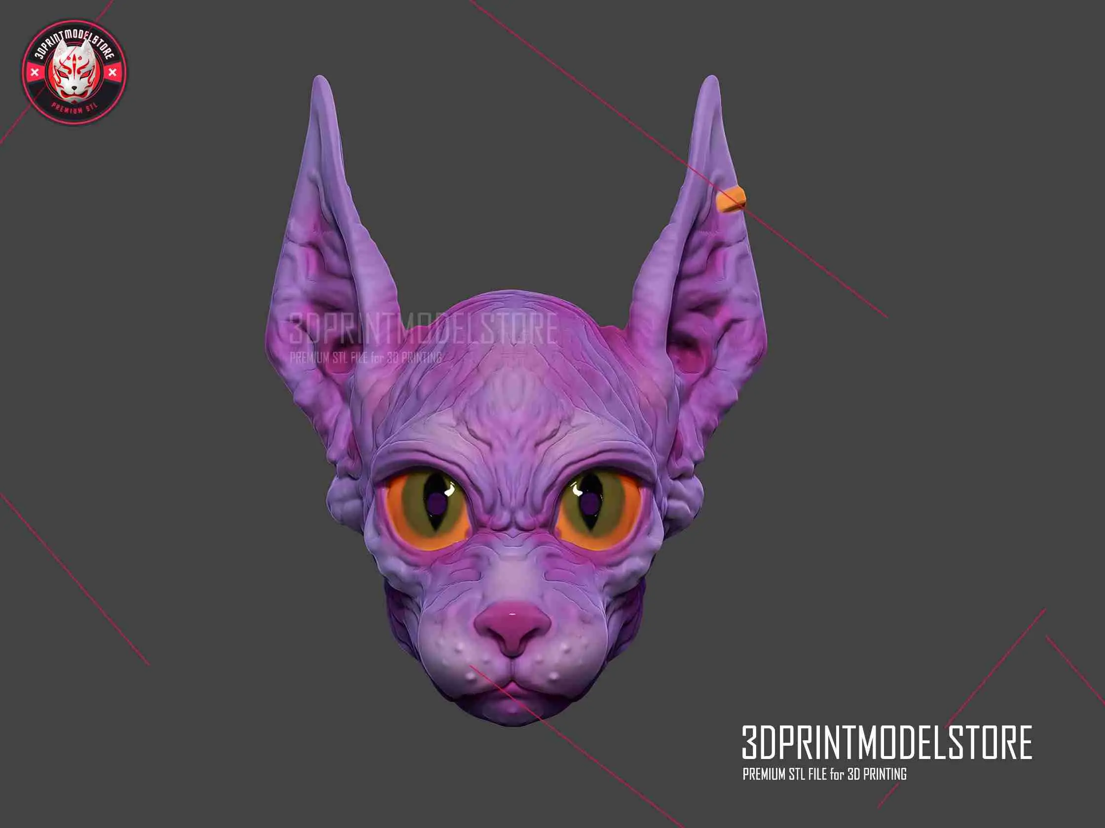 Capacete realista Beerus - Dragon Ball - Máscara de gato Sphynx