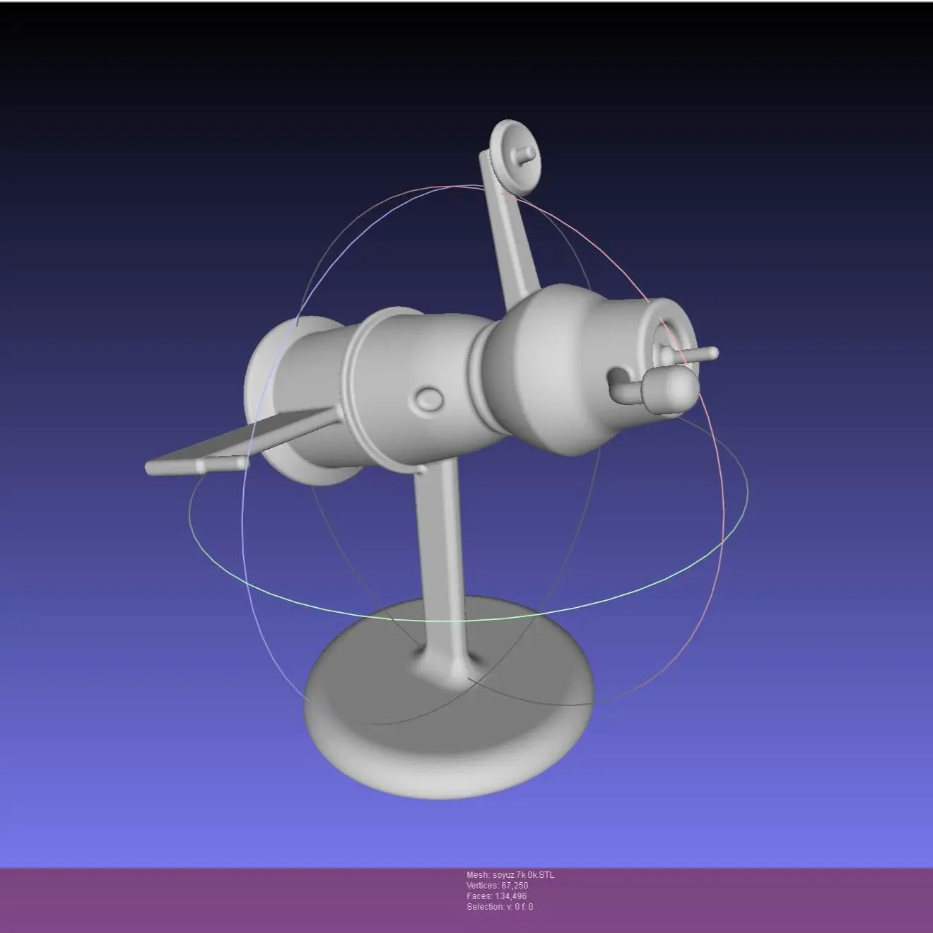 Soyuz 7K 0K Space Capsule Printable Board Game Scale Space R