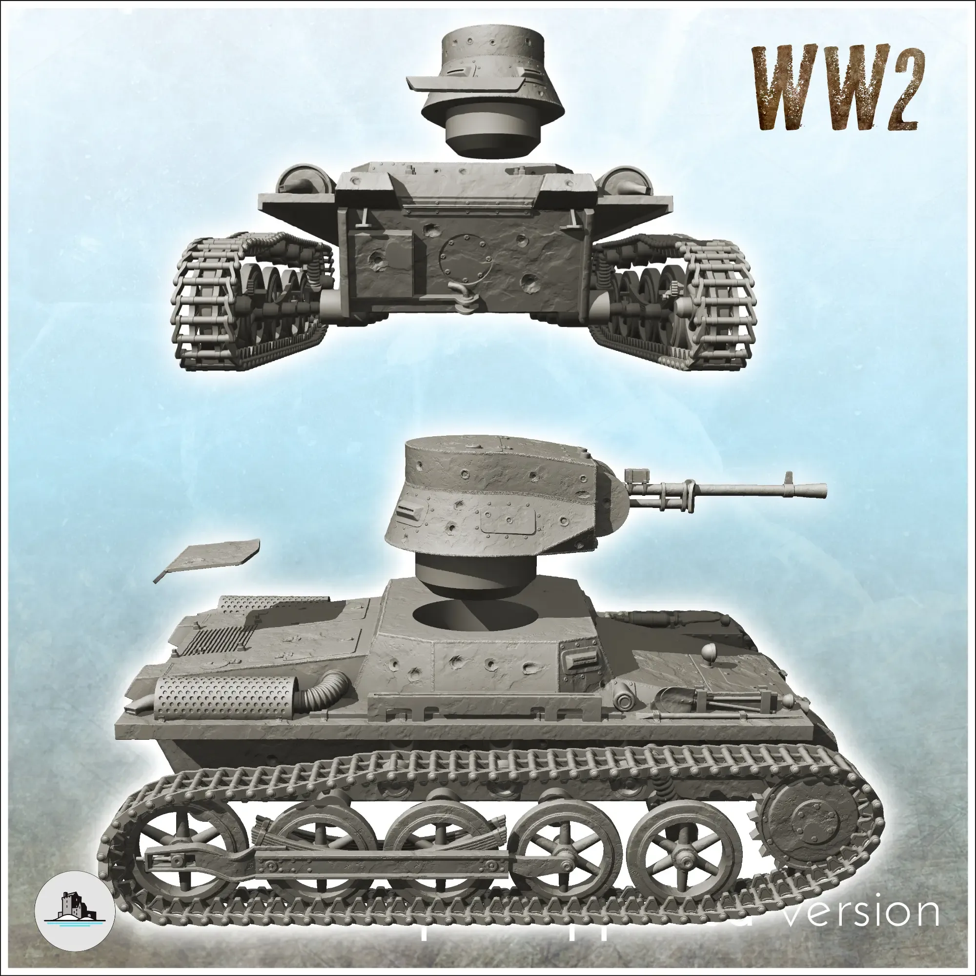Panzer I Breda - WW2 German Flames War Bolt Action