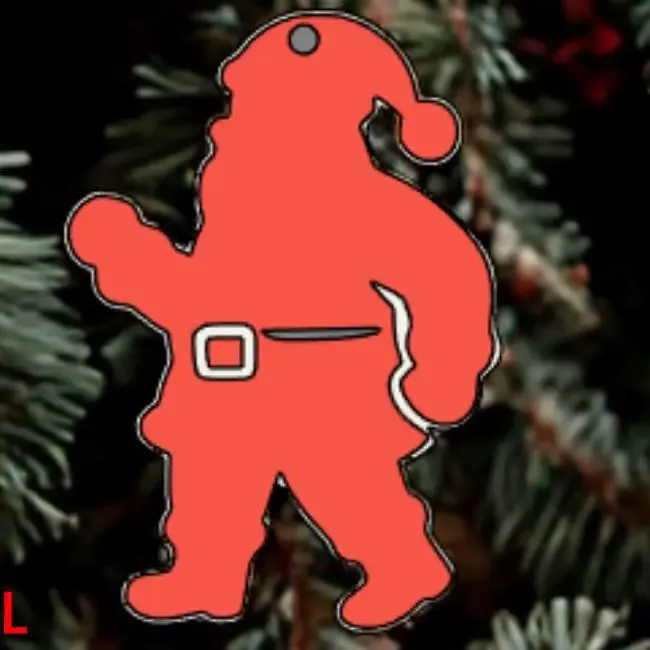 🎅 Père Noël – Figurine décorative 3D 🎁