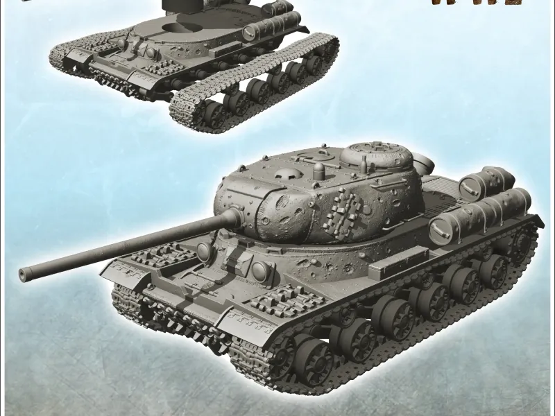 IS-1 tanc greu - Rusia URSS WW2 Flames of War Bolt Action