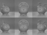 Doraemon Pumpkin Halloween Basket, Planter & Pencil Holder-1