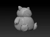 POKEMON SNORLAX GANCHILLO DE PUNTO - STL &amp; 3MF MULTICOLOR-5