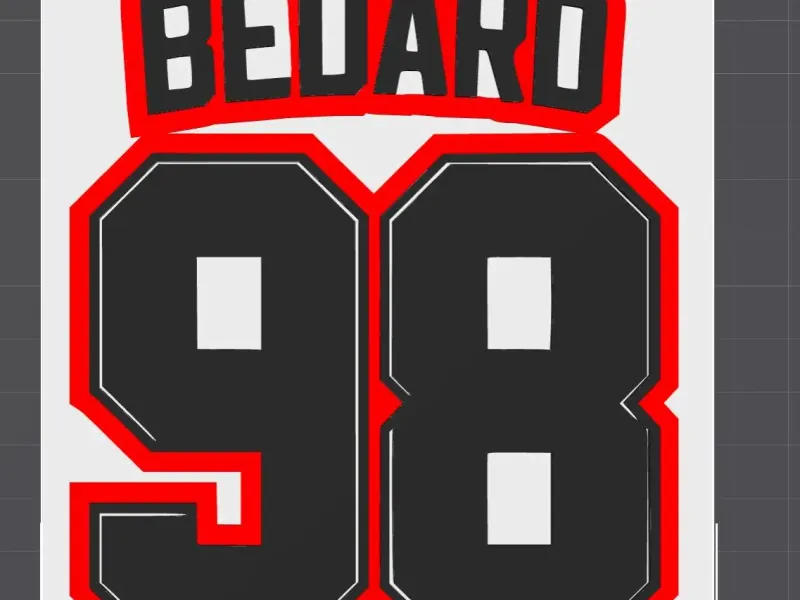 Connor Bedard Jersey HYPE Chain Pendant