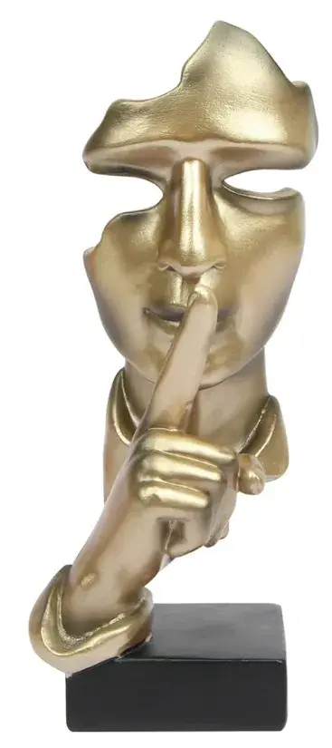 Abstract Face Sculpture Set STL | Modern Office Decor