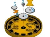 Teaching clock with lifting numbers-6