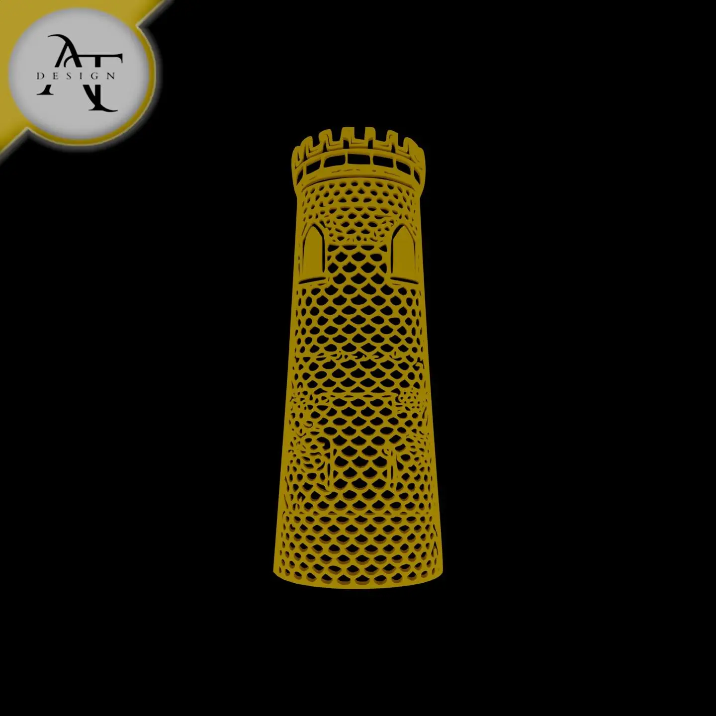 Tower - Line Art - 2D Wall Art Decor