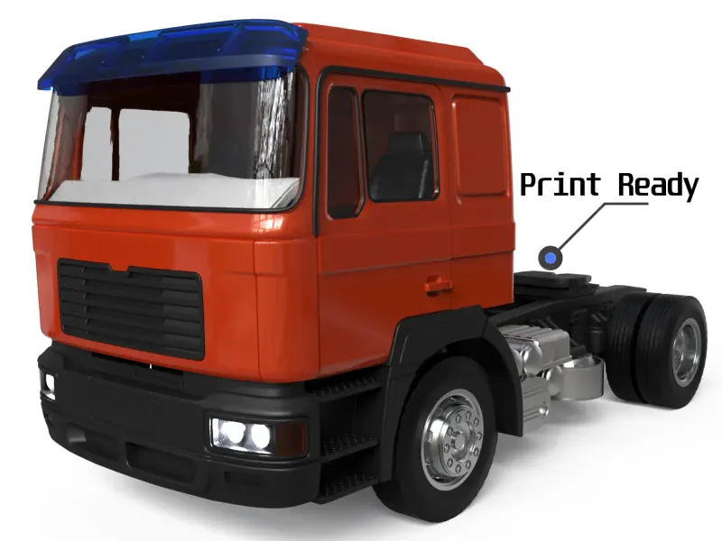 Truck F2000 3D print model, STL File, 3D Printing toy Car