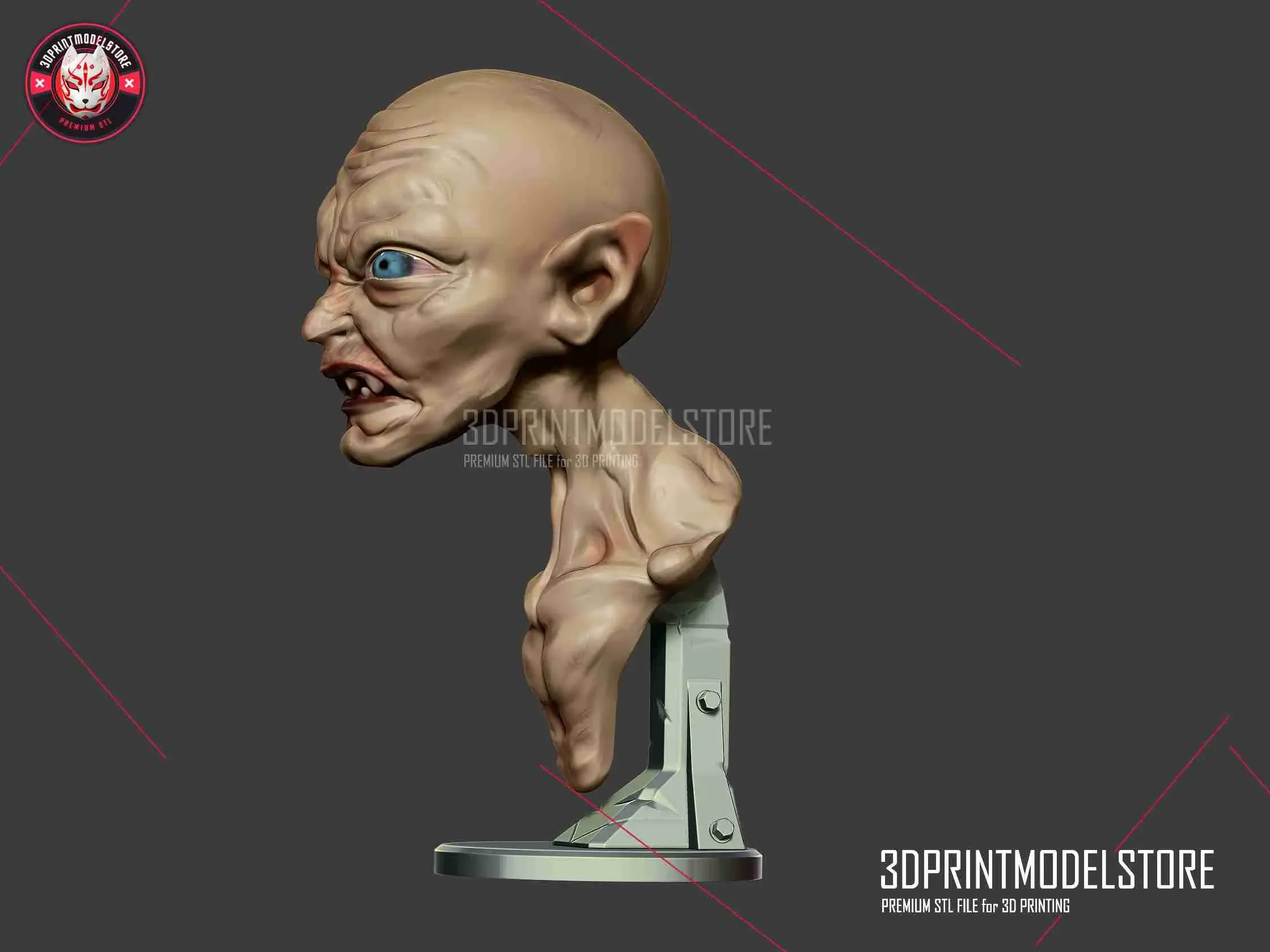 Gollum Miniature Bust Toy - Lord of the Rings