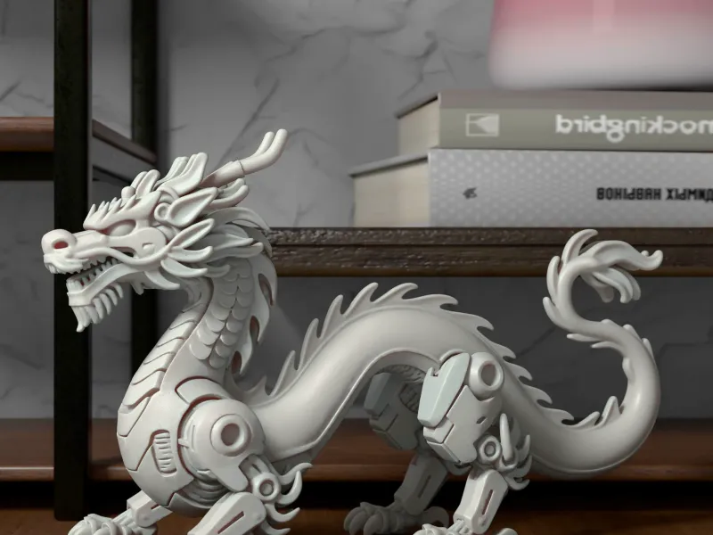 Chinese Cyberpunk Dragon