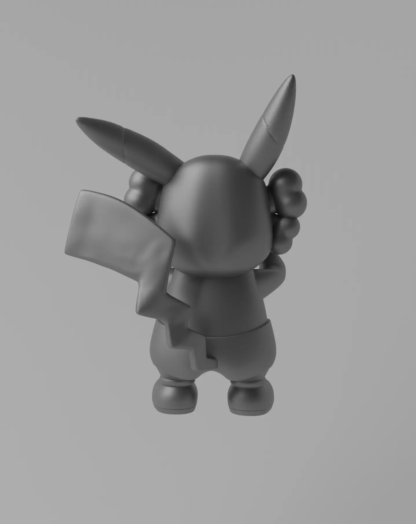 Kaws x Pikachu Art Toy Fan Art