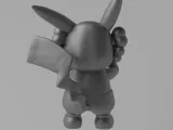 Kaws x Pikachu Art Toy Fan Art-5