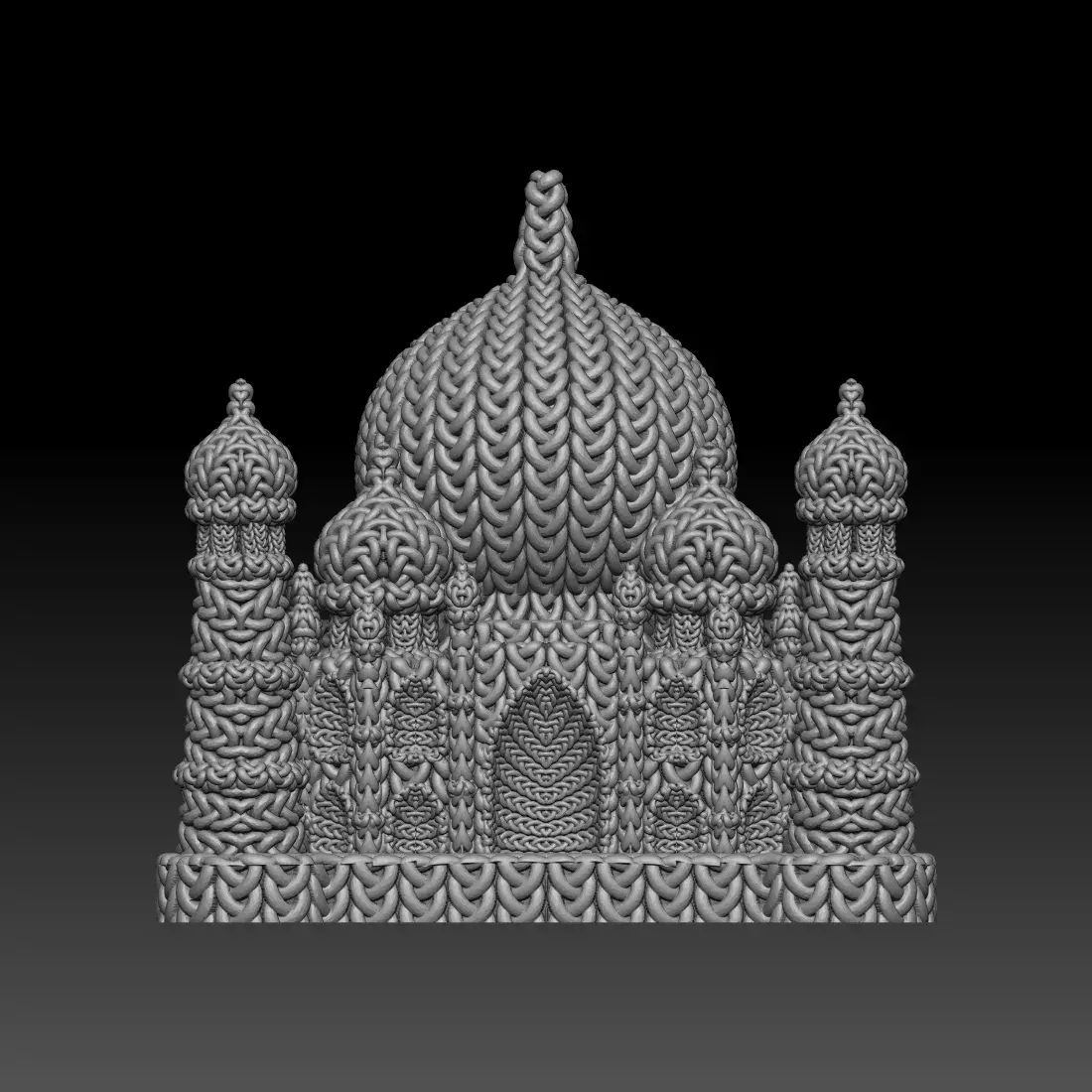 Knitted Taj Mahal