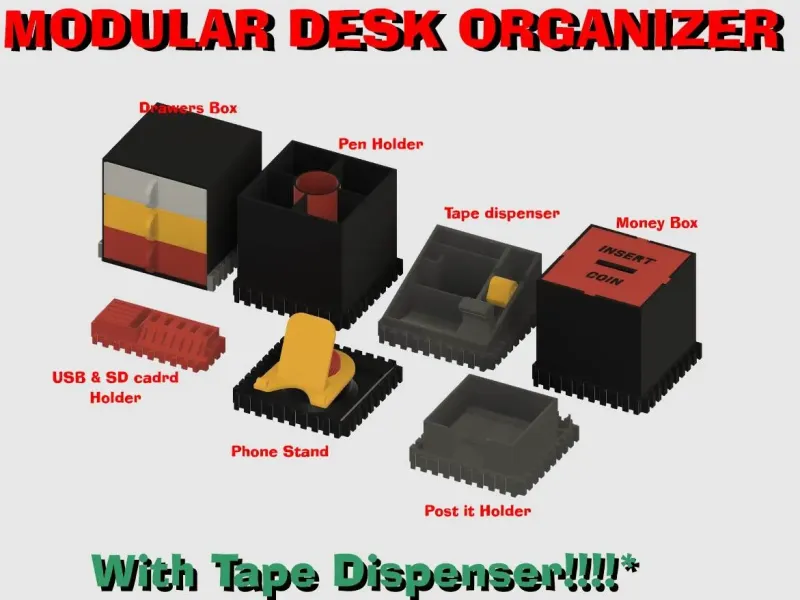 Modular Desk Organizer