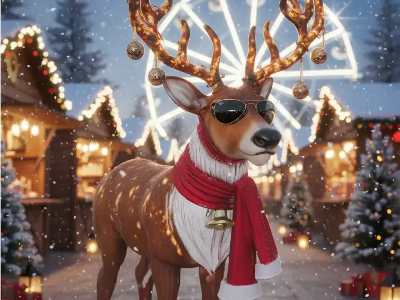 Deer Christmas Rayban
