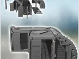 Concave container arrangement with camouflage protection and-1