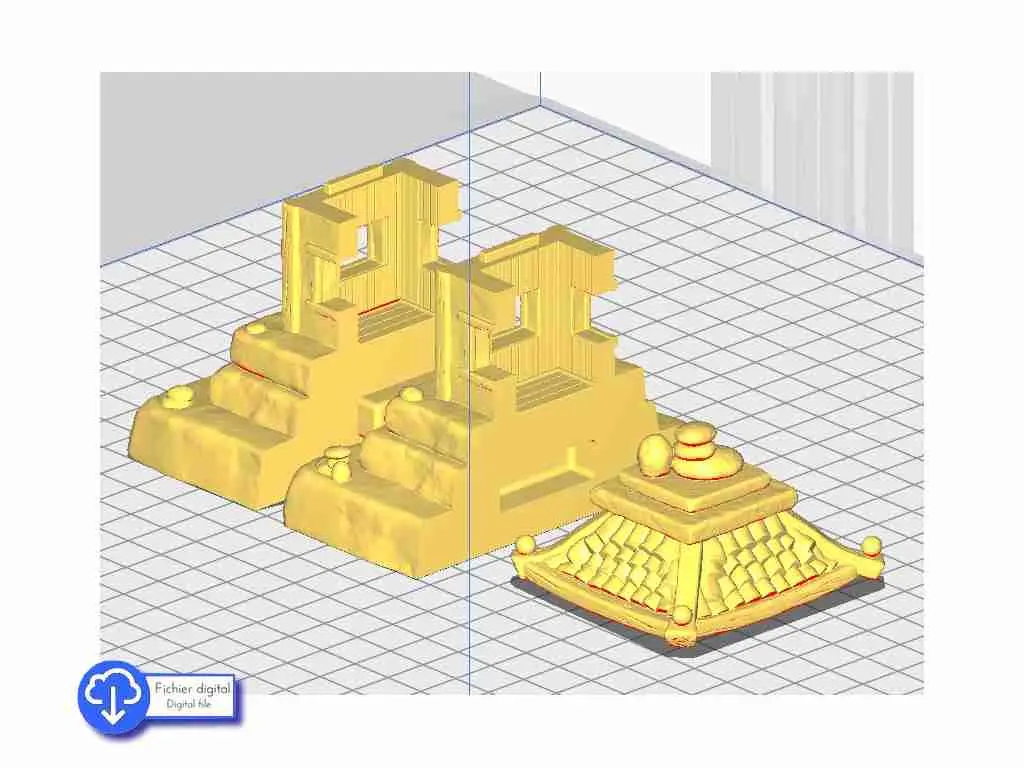 Восточный алтарь 8 - азиатские декорации terrain warhammer wargame