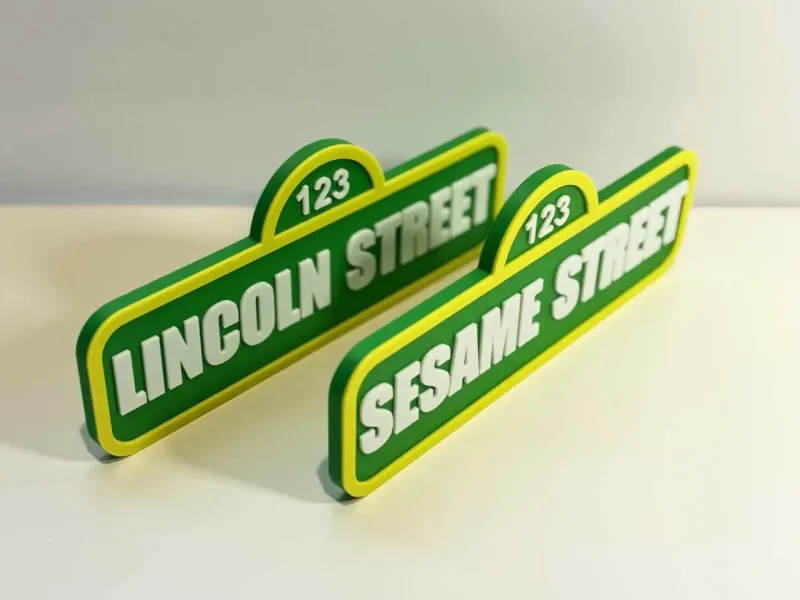 Customizable Sesame Street Sign