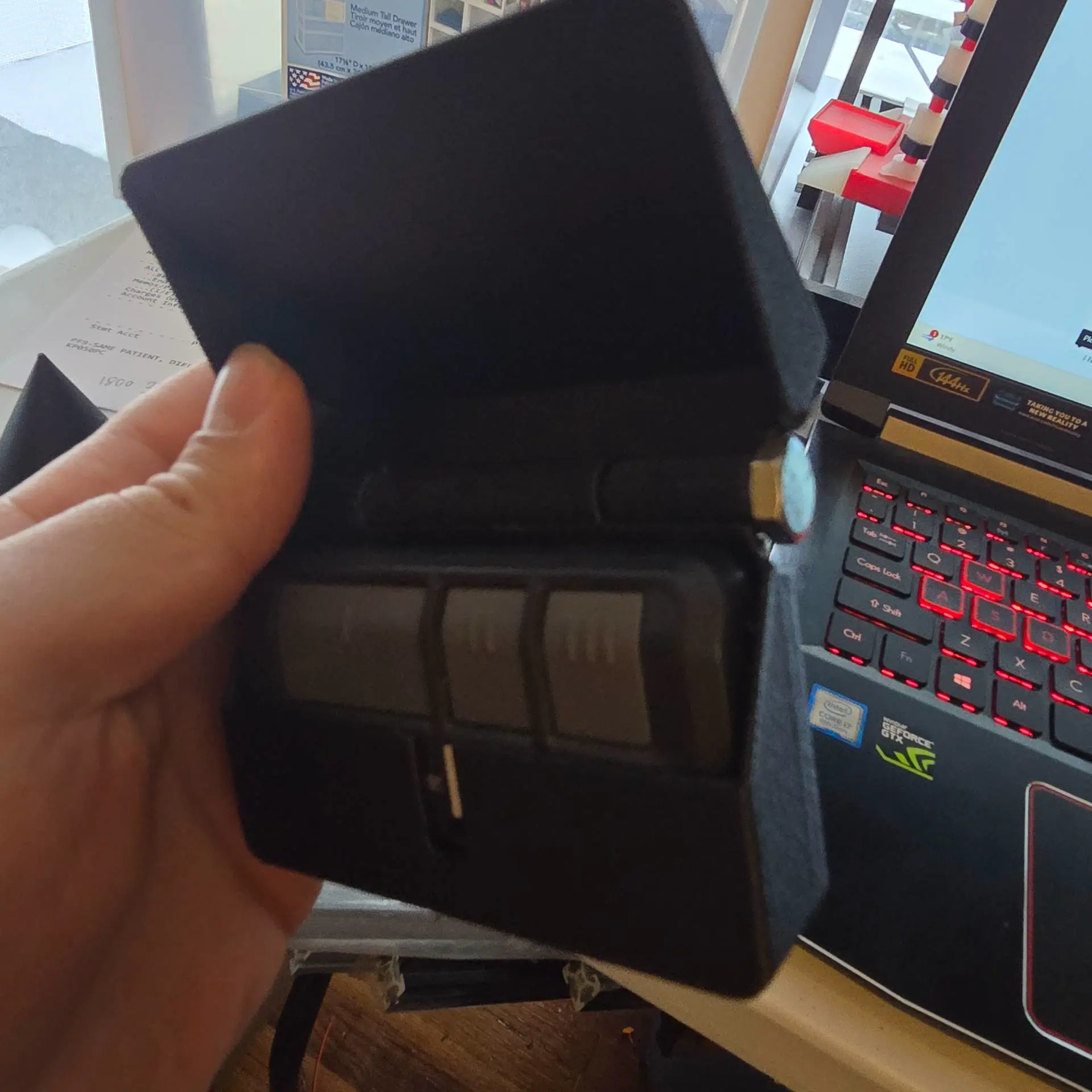 garage door opener handlebar mount with lid