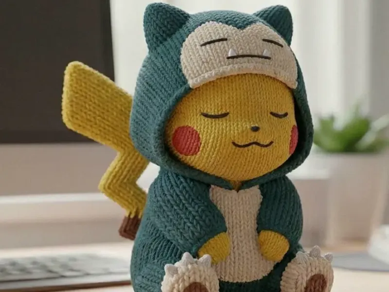 Pikachu in a Snorlax onesie