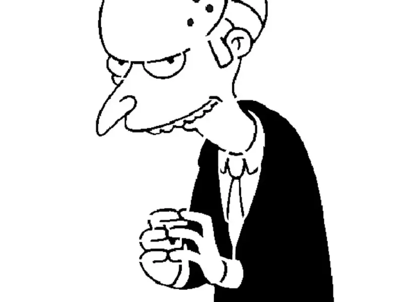 Mr Burns stencil