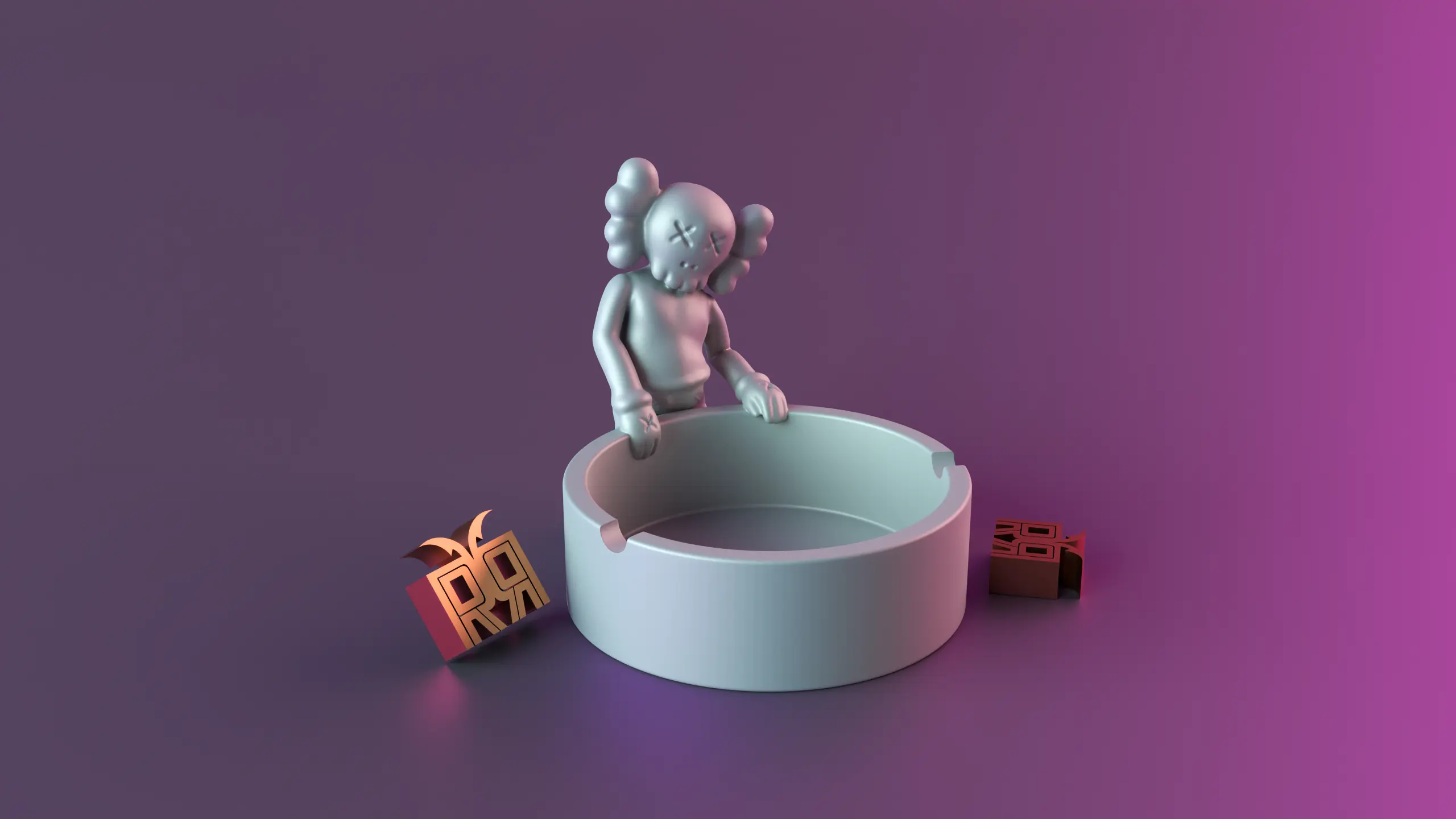 KAWS ASHTRAYS