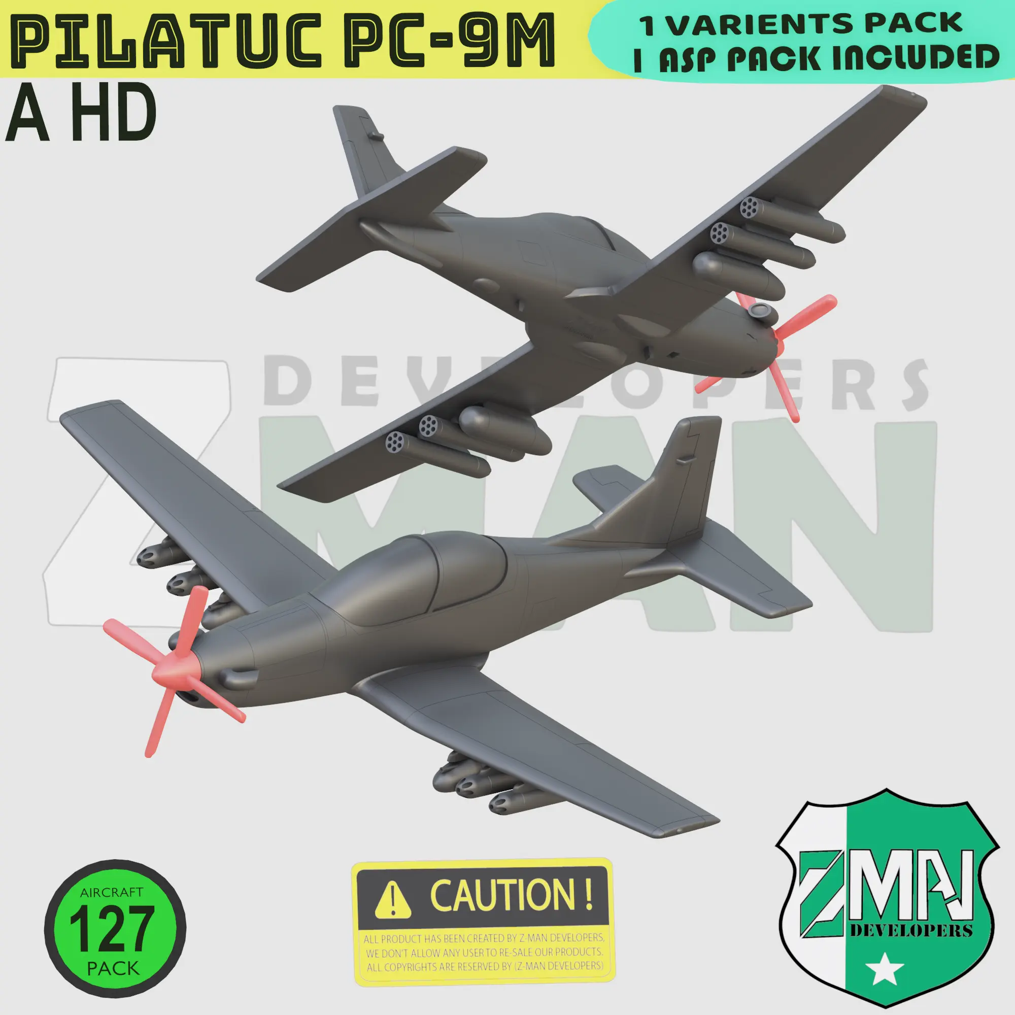 PC-9M (CAZA DE HÉLICE) V2 (ASP-STYLE-A)