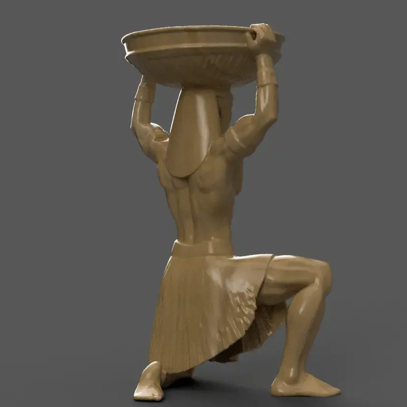 Egyptian Pharaoh urn alexa holder - candle holder 1