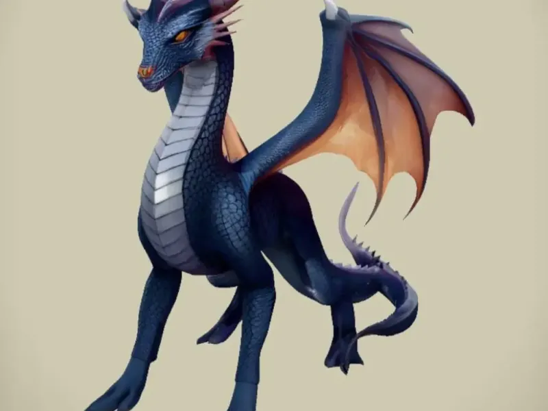 Majestic Dragon Epic Fantasy Dragon Figurine