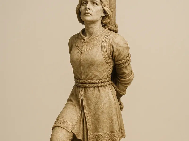 Santa Joana D'arc na fogueira