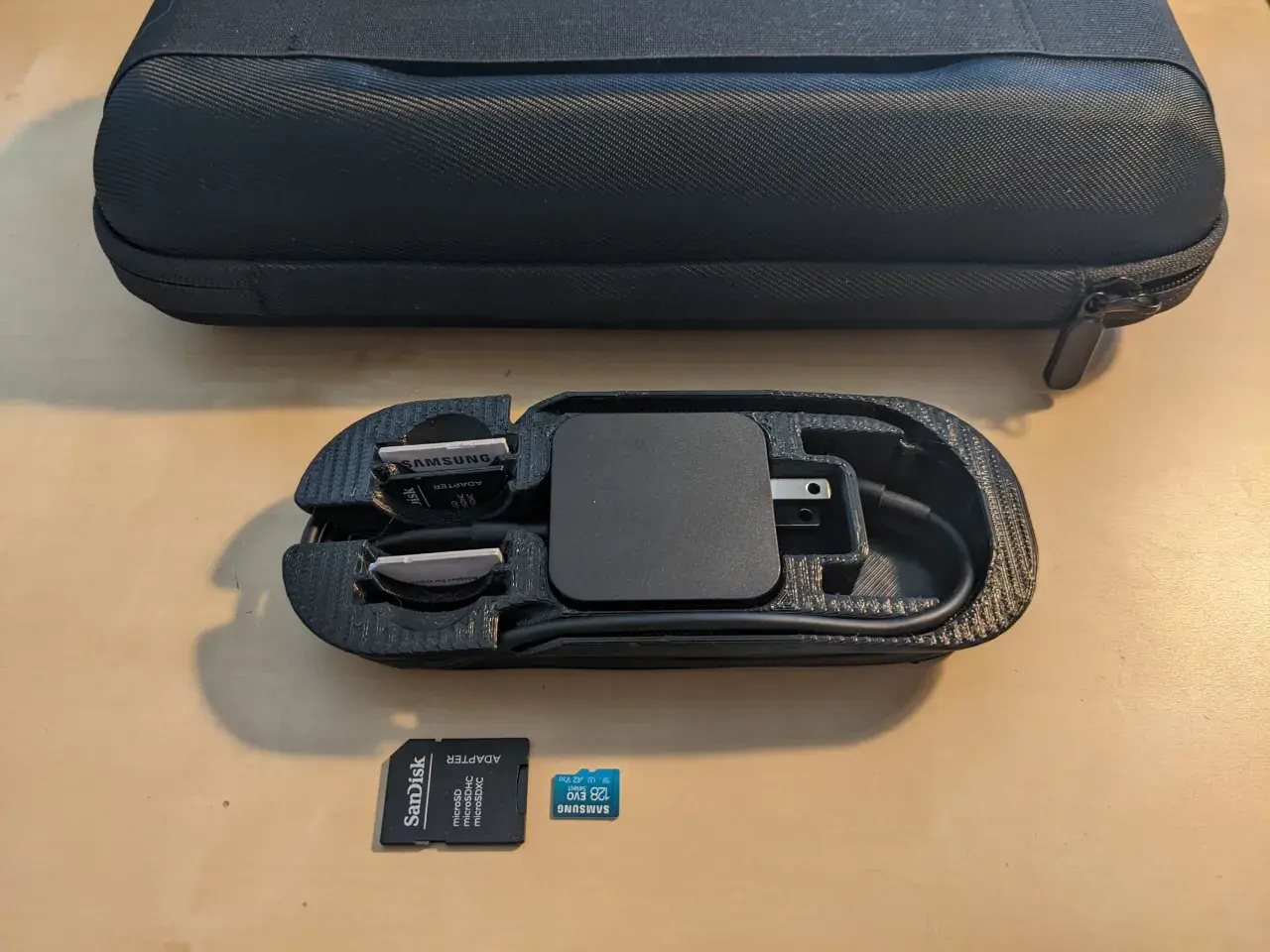 steam deck carrying case charger insert