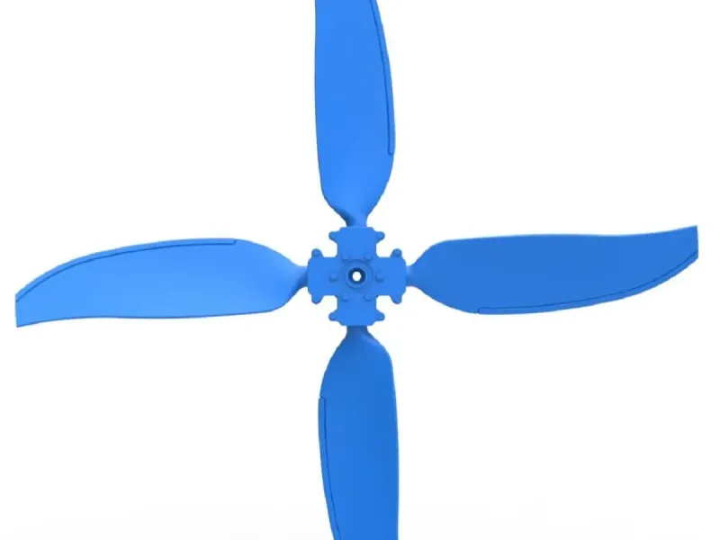 4 Blade Propeller of Drag racing Airboat Scale 1:25