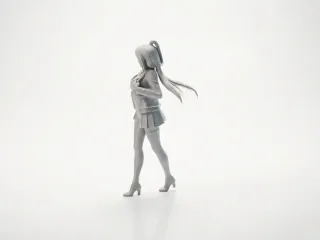 Anime Office Girl Figurine 3D Printable
