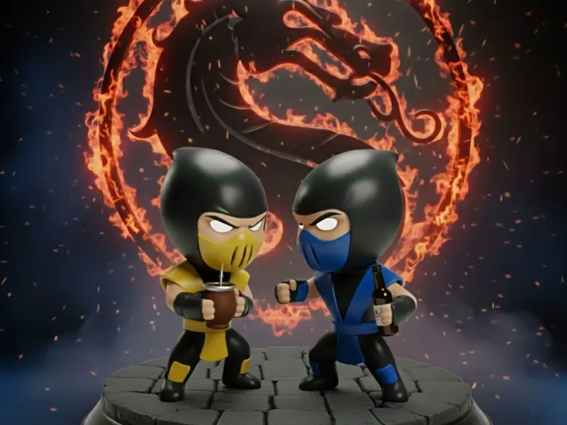 SUB ZERO BEER - SCORPION MATERO - MORTAL KOMBAT