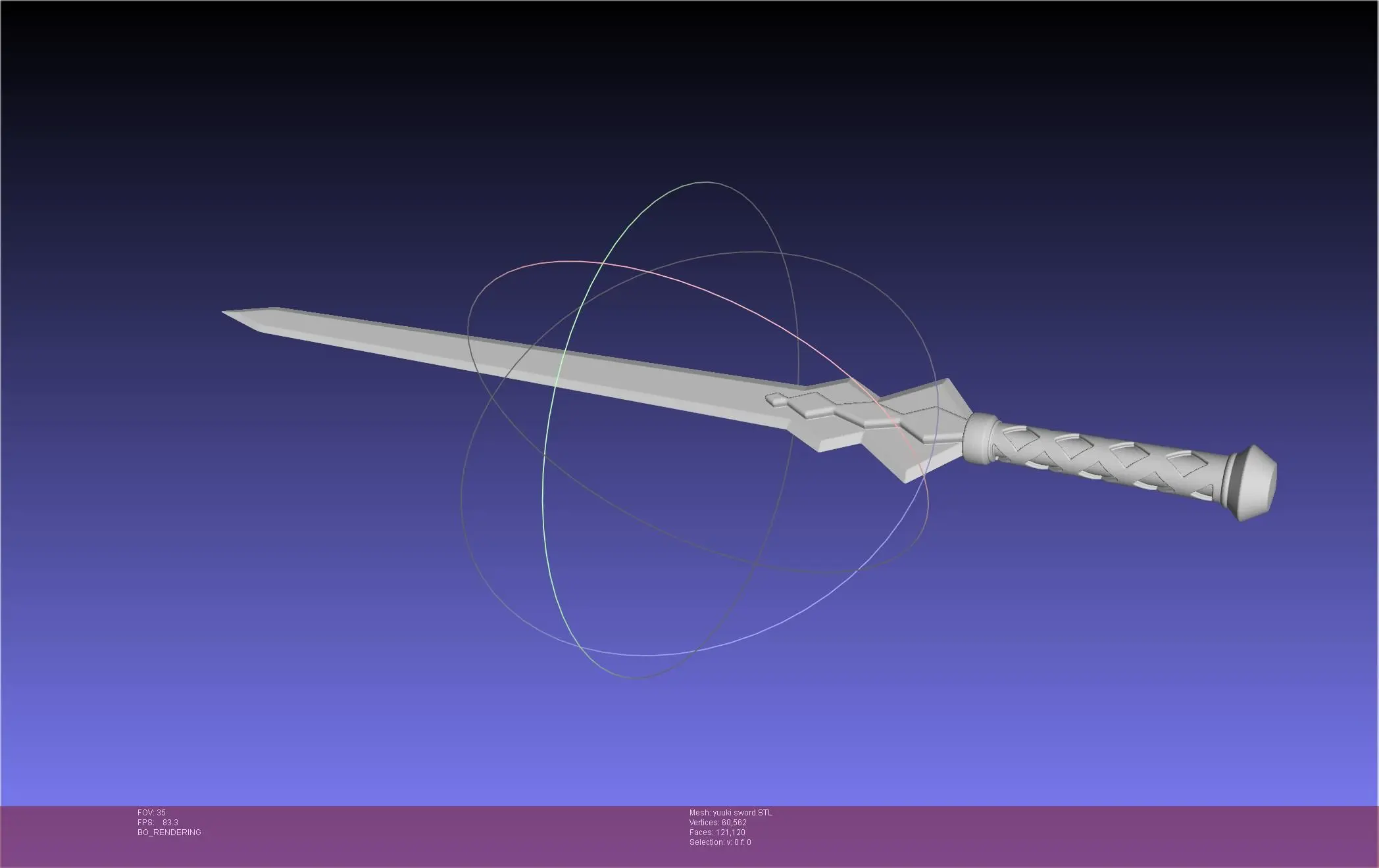 Sword Art Online Konno Yuuki Sword Printable Assembly