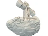 Gothic Cross Statue – Weathered Stone Sculpture-7