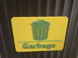 Desktop Garbage cans with lid and signs-5