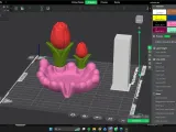 Decorative Soap Dish with a Tulip Design-1