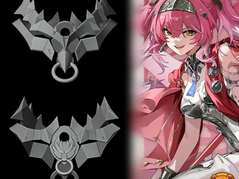 Lupa - Neck Accesories - Wuthering waves cosplay prop